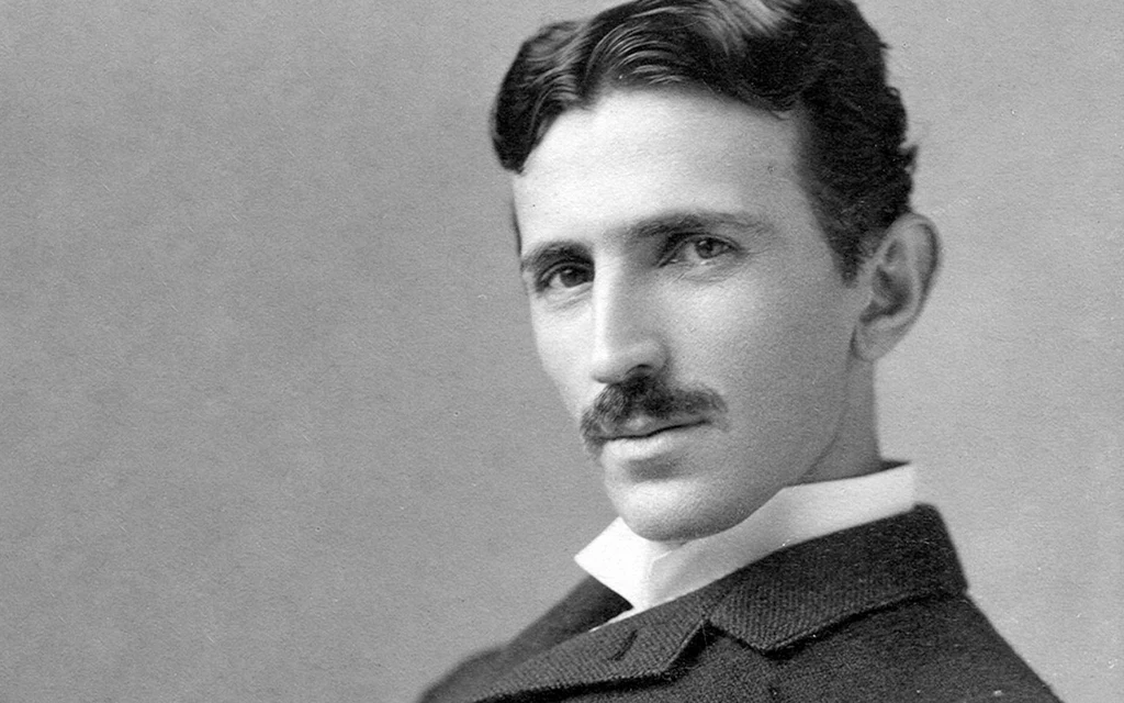 Nikola Tesla, zdjęcie wykonane w 1890 roku przez Napoleona Sarony