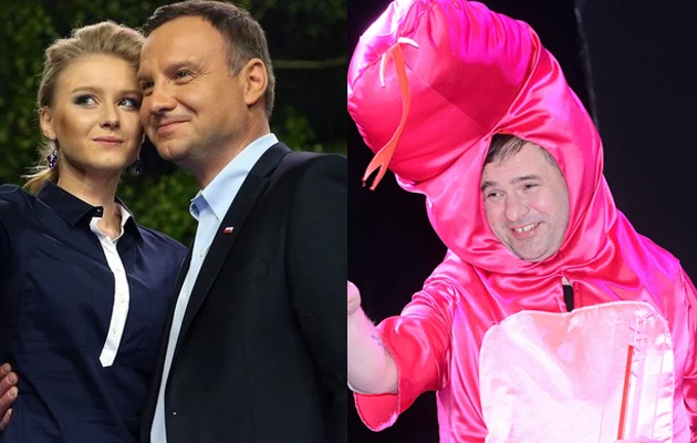Andrzej Duda z córką, Tomasz Karolak Andrzej Duda z córką, Tomasz Karolak