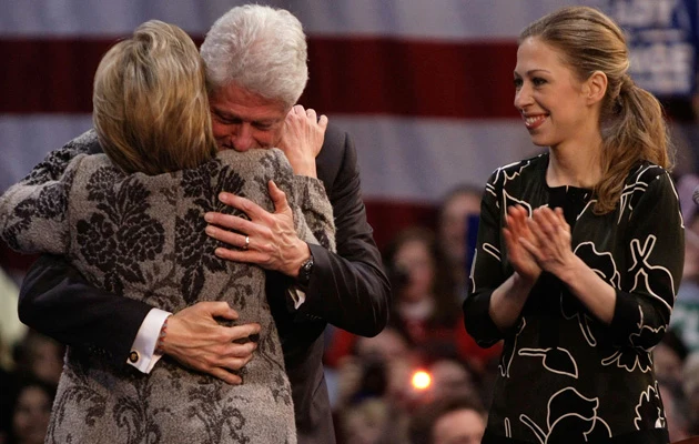 Bill Clinton z rodziną Bill Clinton z rodziną