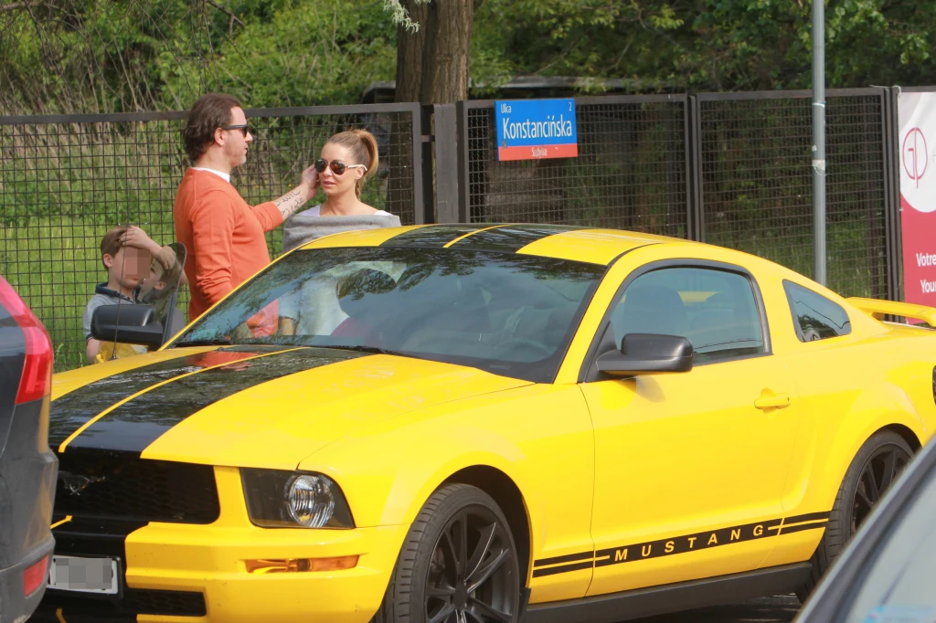 Radek Majdan, mustang i Małgosia Rozenek Radek Majdan, mustang i Małgosia Rozenek