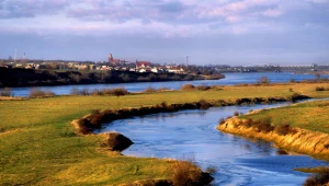 Tczew: Widok na miasto od strony Wisly 