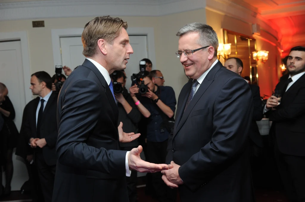 Tomasz Lis i Bronisław Komorowski Tomasz Lis i Bronisław Komorowski