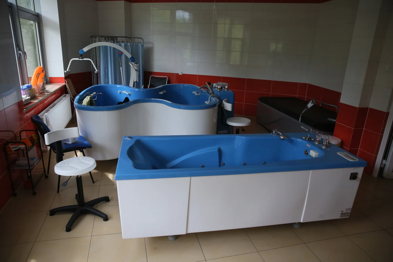  Aktorka, założycielka fundacji "Akogo?" i inicjatorka powstania kliniki Ewa Błaszczyk spotkała się z tej okazji z wiceministrem zdrowia Sławomirem Neumannem