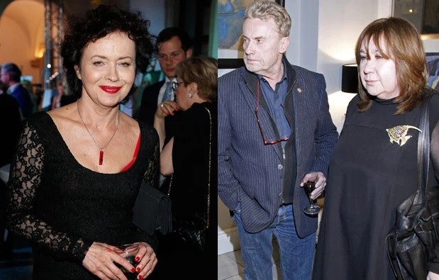 Joanna Szczepkowska, Krystyna Demska-Olbrychska z Danielem Olbrychskim Joanna Szczepkowska, Krystyna Demska-Olbrychska z Danielem Olbrychskim