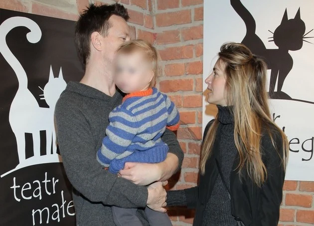 Wojtek z Kamillą i synkiem 