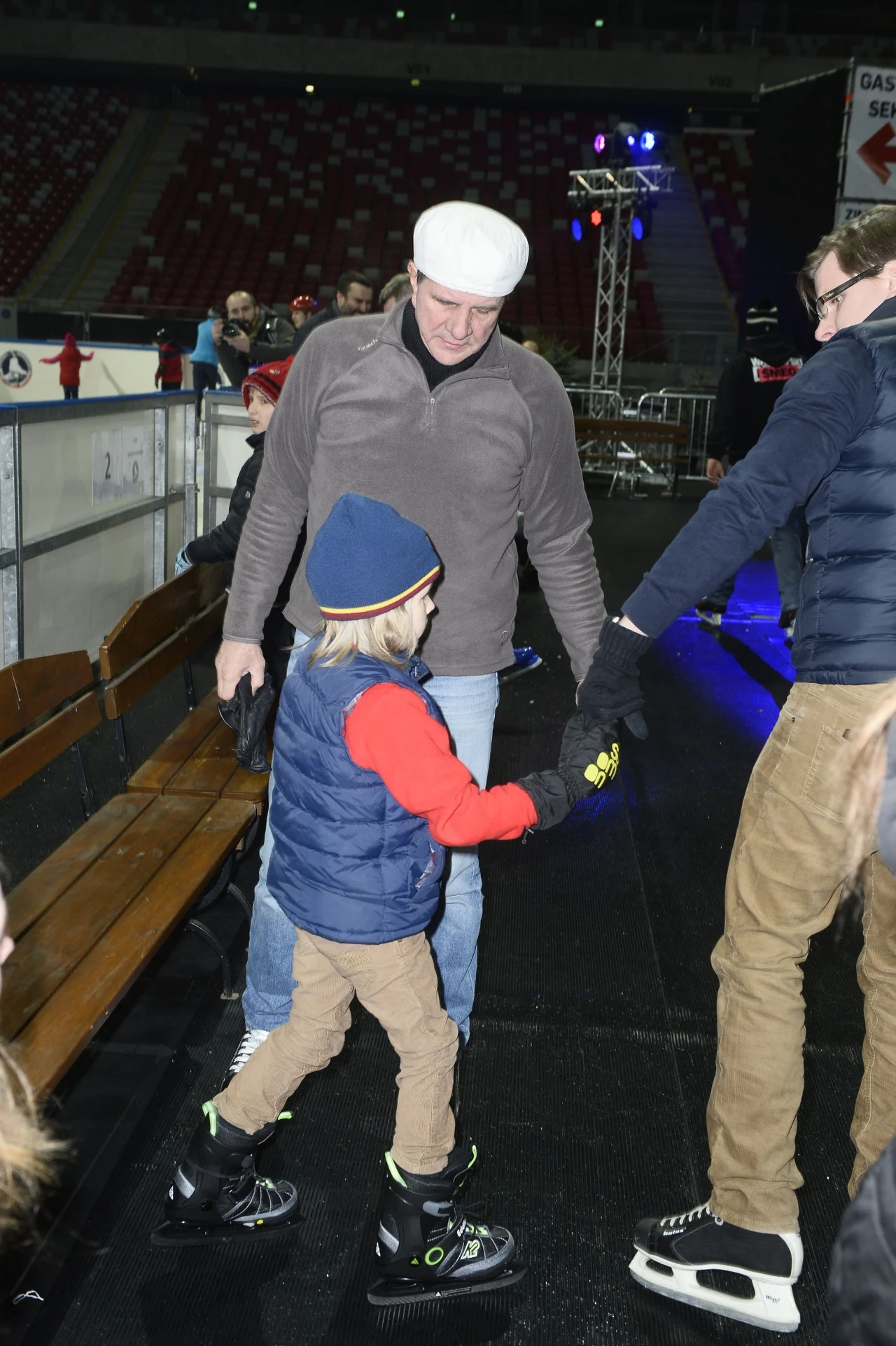 Filip Chajzer z ojcem i synem, 2014 r. Filip Chajzer z ojcem i synem, 2014 r.