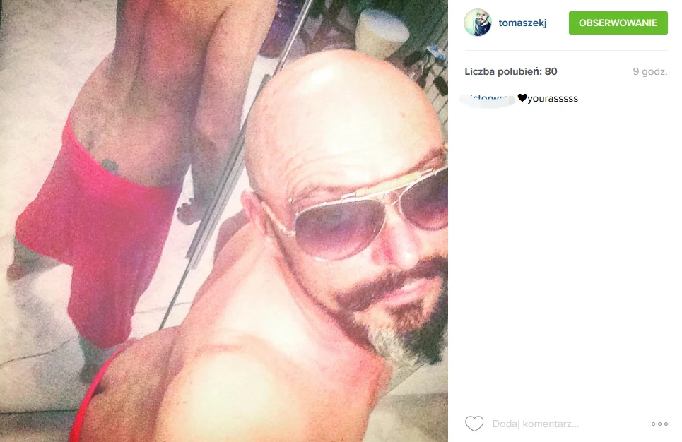 Tomasz Jacyków i jego "dziwne" fotki na Instagramie