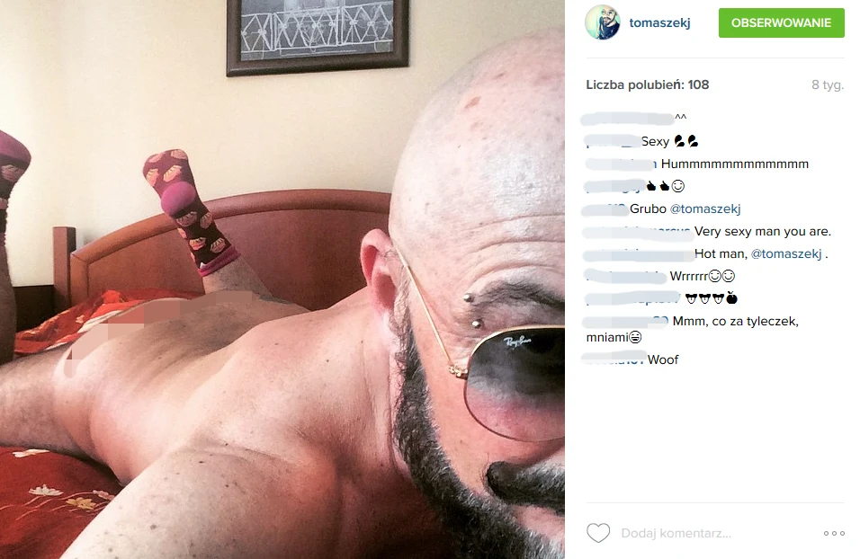 Tomasz Jacyków i jego "dziwne" fotki na Instagramie Tomasz Jacyków i jego "dziwne" fotki na Instagramie