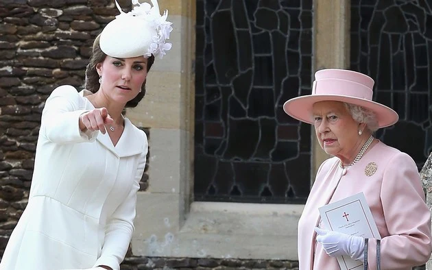 Ksieżna Kate i Elżbieta II