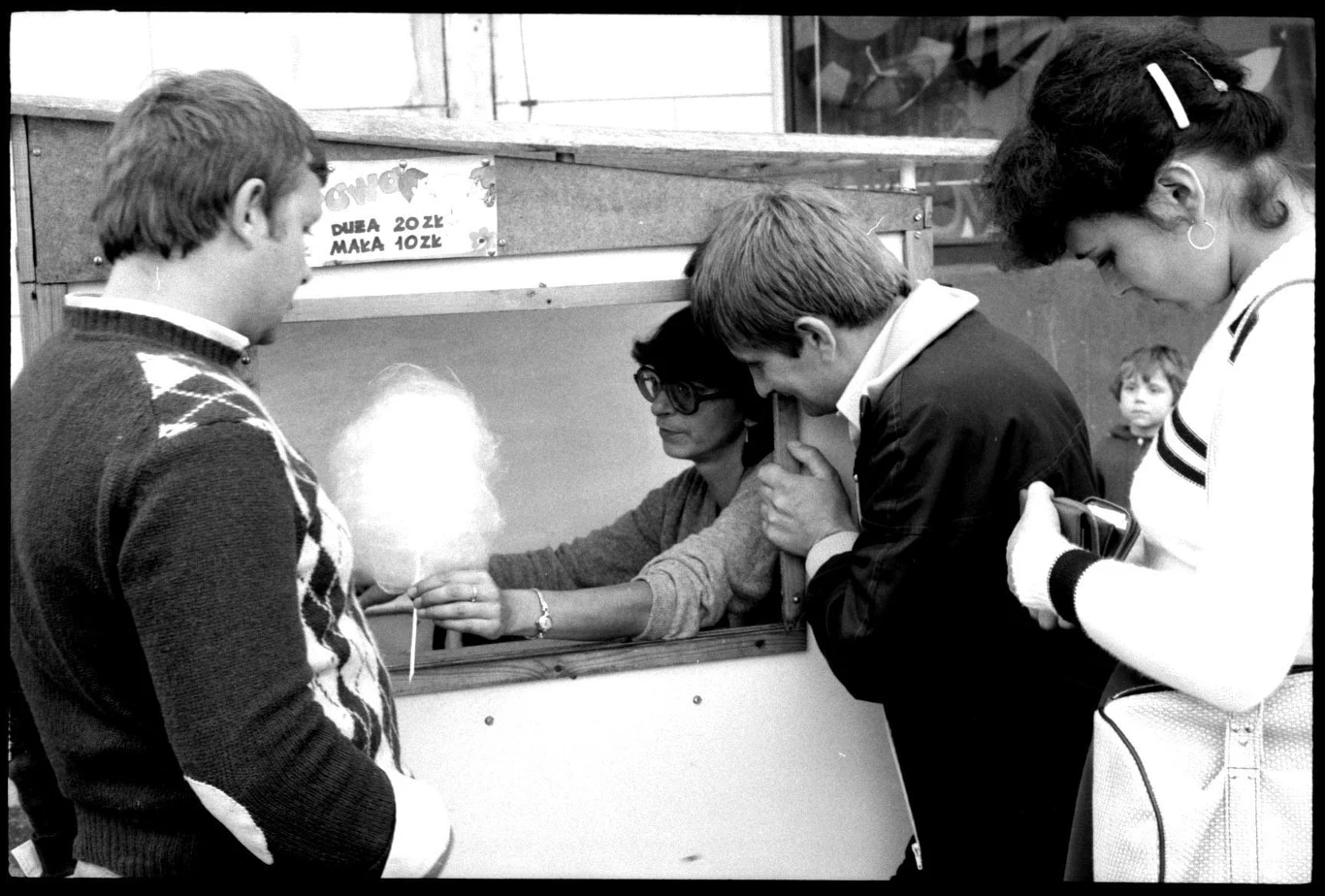 Sopot, rok 1982. Cukrowa wata - przysmak, który przetrwał PRL