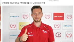 Patrik Svitana po podpisaniu kontraktu z Comarch/Cracovią.