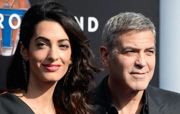 George Clooney z żoną
