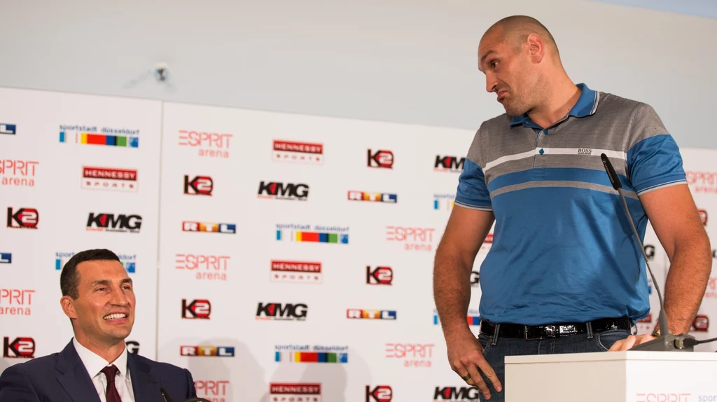 Tyson Fury (z prawej) i Władimir Kliczko Tyson Fury (z prawej) i Władimir Kliczko