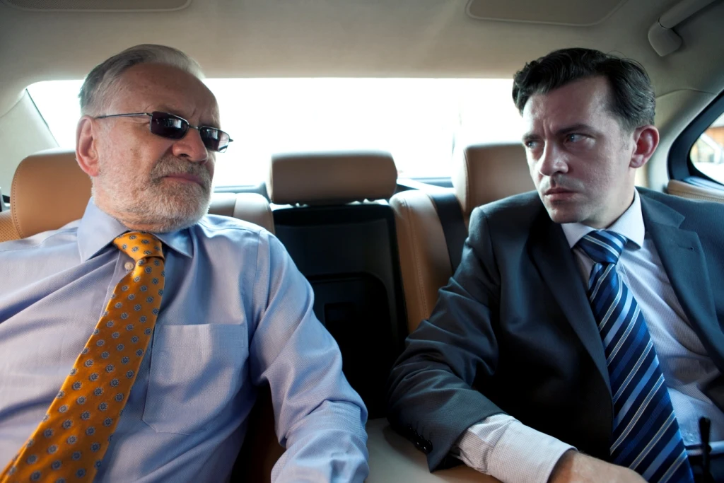 Andrzej Seweryn i Piotr Głowacki w filmie "Anatomia zła"