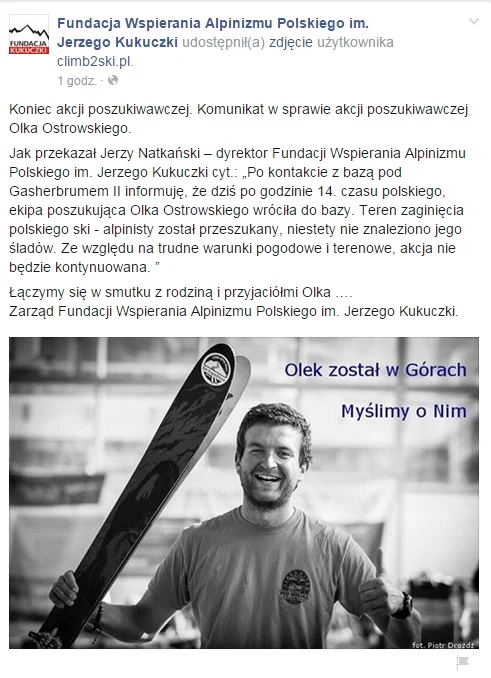 Oficjalny komunikat Oficjalny komunikat