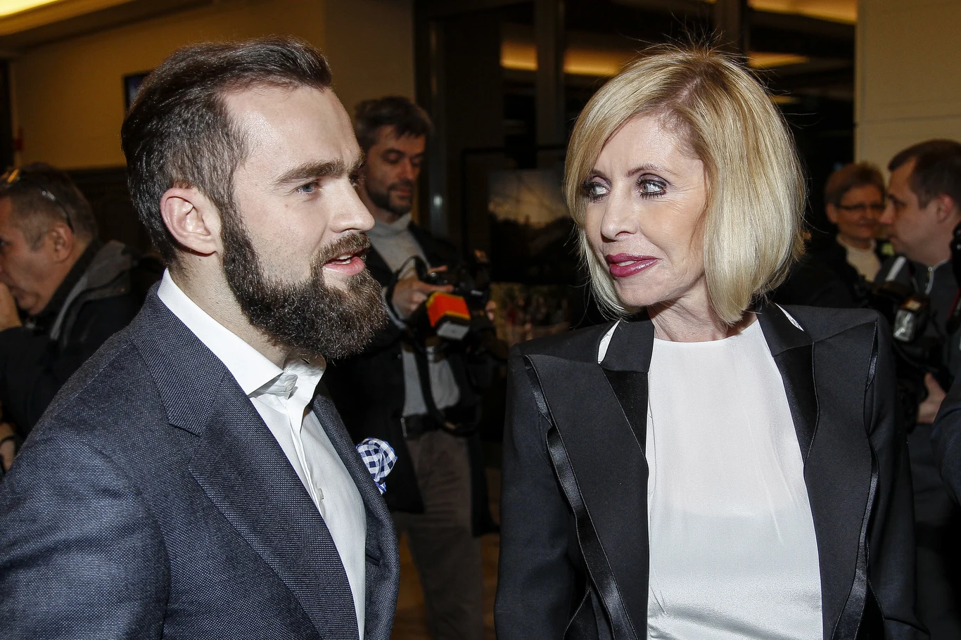 Sebastian Kulczyk z mamą Sebastian Kulczyk z mamą