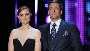 Emily Deschanel i Michael Weatherly podczas gali People's Choice Awards