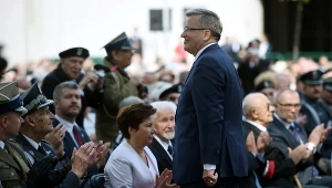 Bronisław Komorowski podczas spotkania z powstańcami