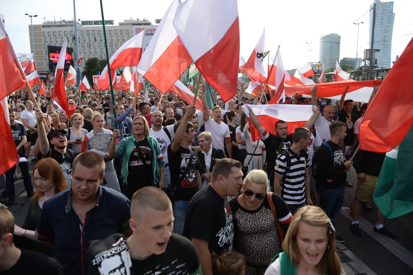 Uczestnicy marszu