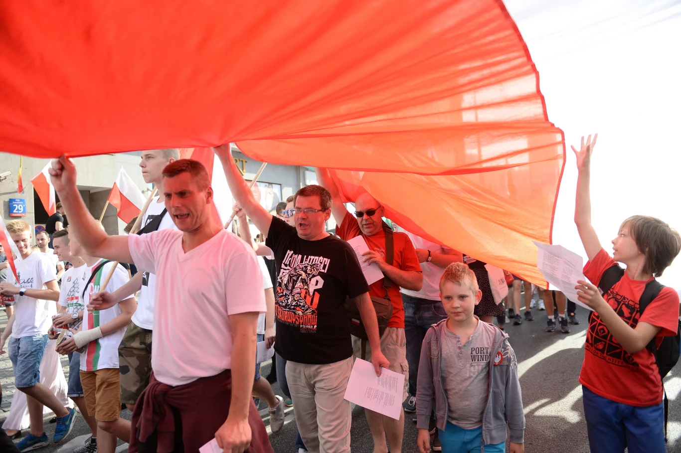 Uczestnicy marszu
