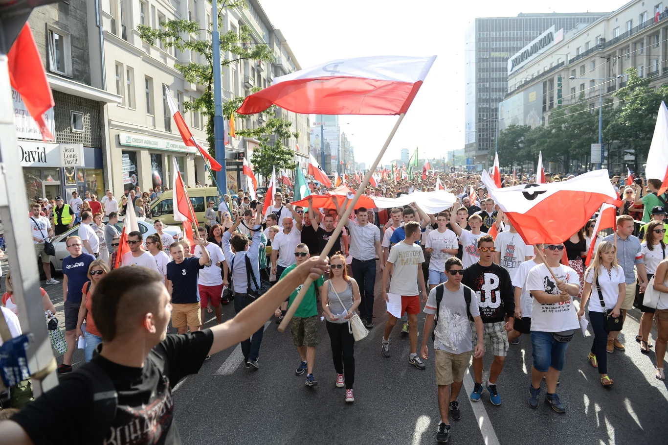 Uczestnicy marszu