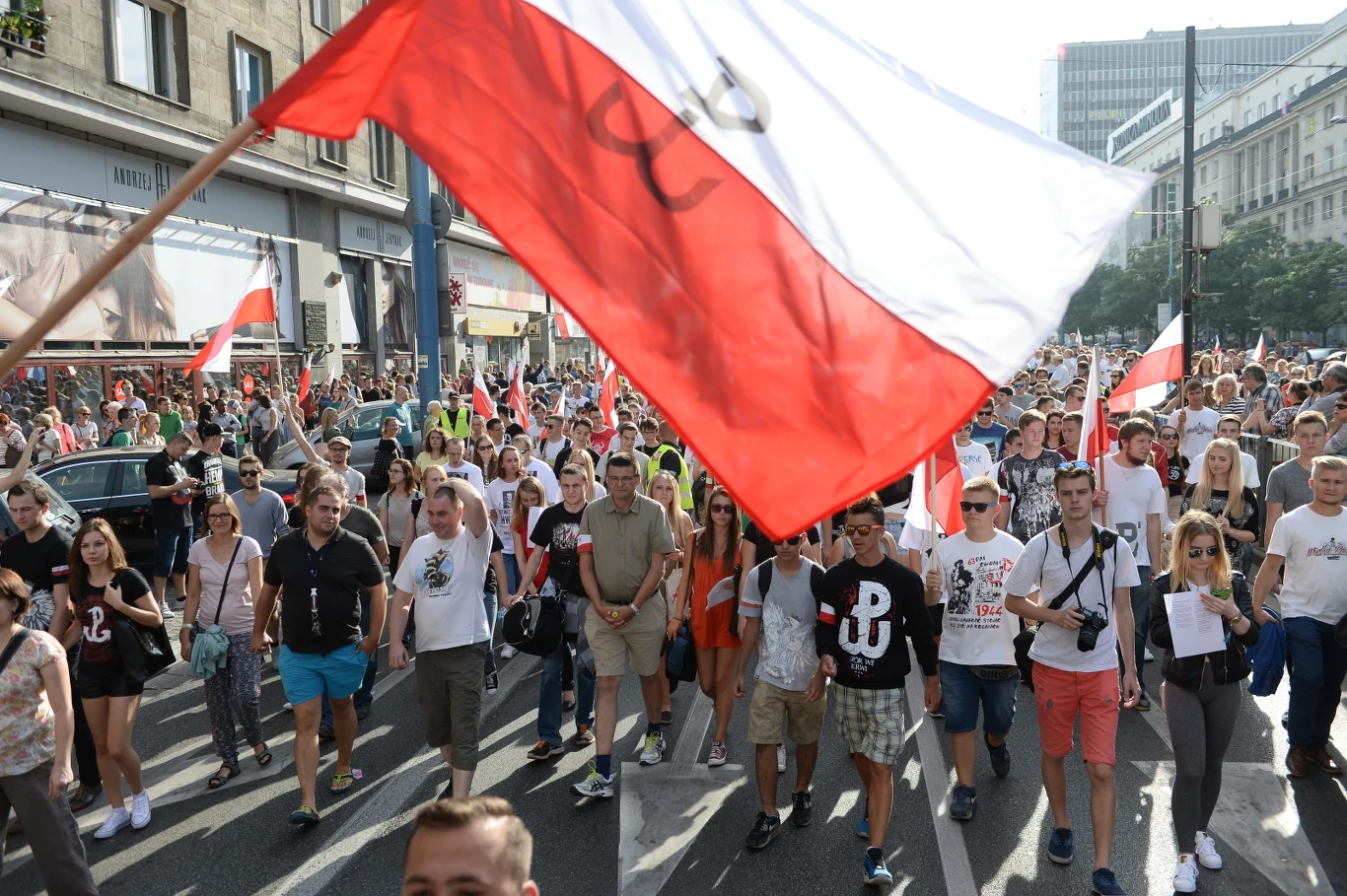 Uczestnicy marszu
