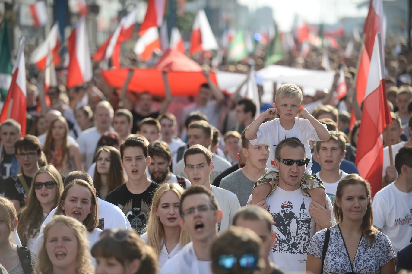 Uczestnicy marszu