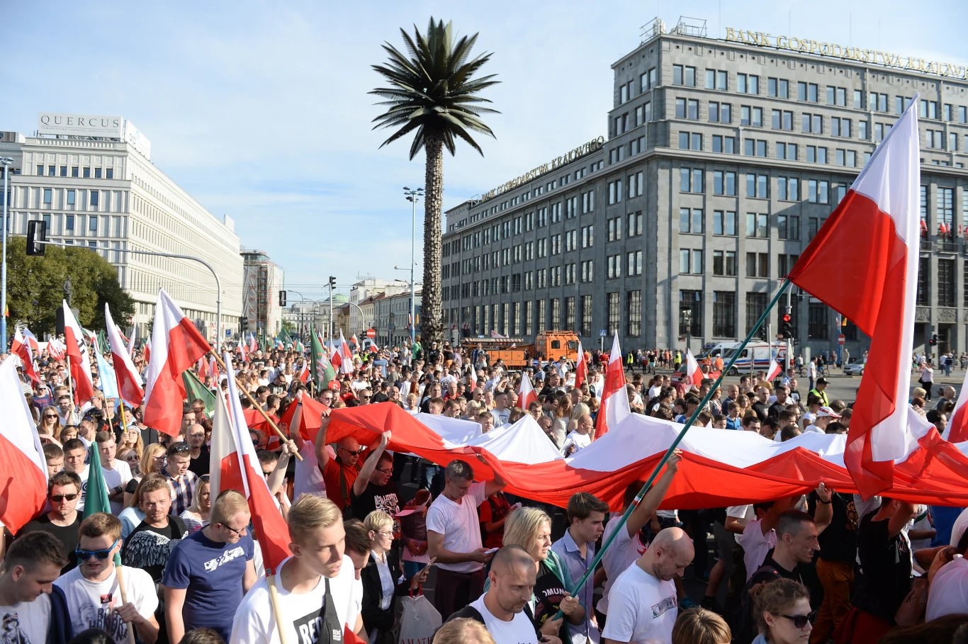 Uczestnicy marszu