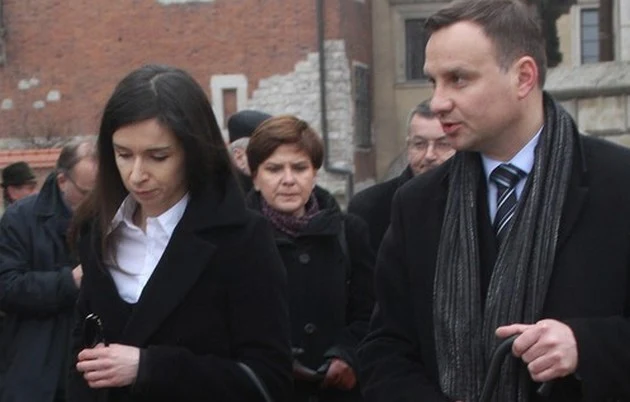 Marta Kaczyńska i Andrzej Duda Marta Kaczyńska i Andrzej Duda
