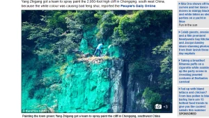 Zamalowano ponad 2000 metrów kwadratowych zbocza