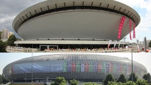 Katowicki Spodek (u góry) i Kraków Arena to obiekty z zupełnie innych epok