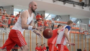 Marcin Gortat na treningu kadry