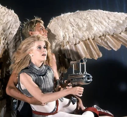 Kadr z filmu "Barbarella" (1968), reż. Roger Vadim 