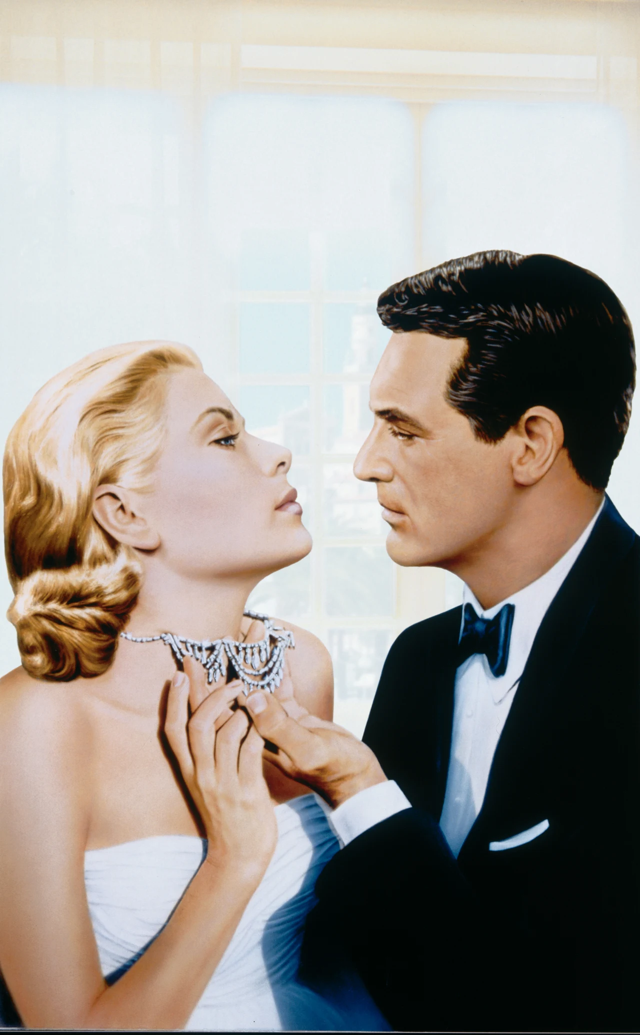 Kadr z filmu "Złodziej w hotelu" (1955), reż. Alfred Hitchcock 