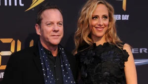 Kiefer Sutherland i Kim Raver podczas premiery "24: Jeszcze jeden dzień"