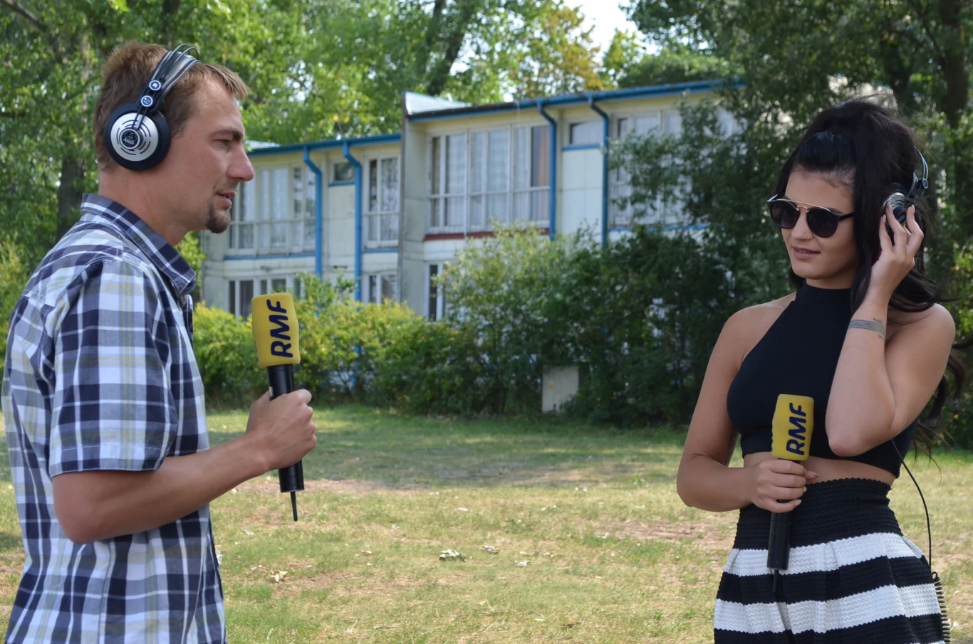 Honorata Skarbek w ramach akcji "Koncert za jeden uśmiech", organizowanej przez RMF FM, spędziła dzień z mieszkańcami Żnina