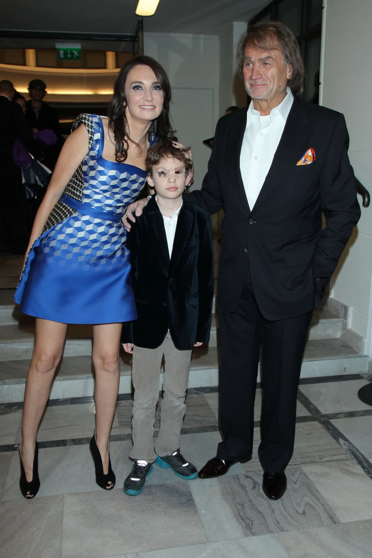 Jan Kulczyk z córką Dominiką i wnuczkiem Jan Kulczyk z córką Dominiką i wnuczkiem