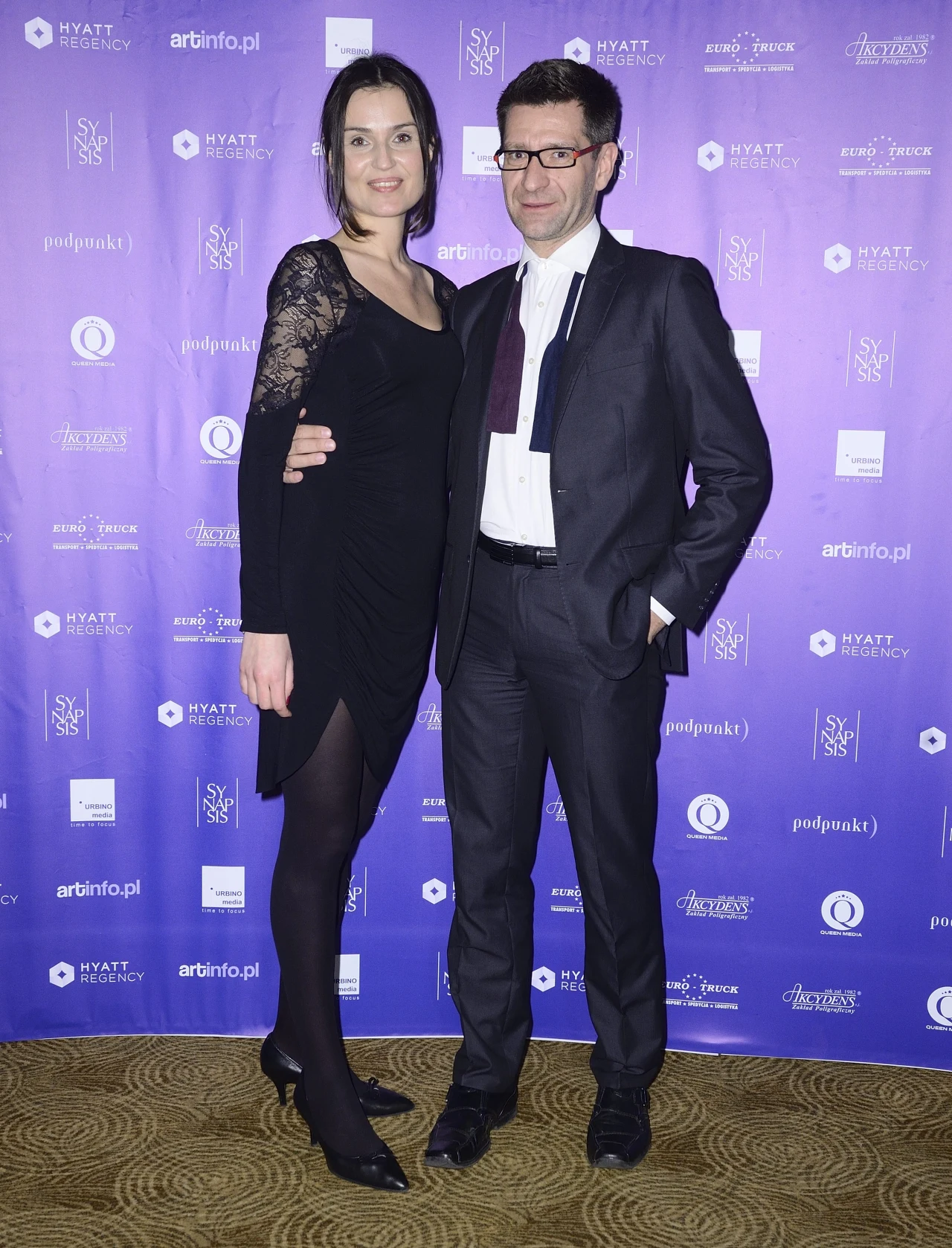 Marek Kacprzak z partnerką