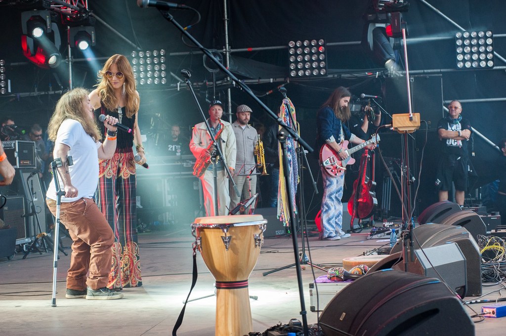 Kamil Czeszel i Ania Rusowicz na Przystanku Woodstock