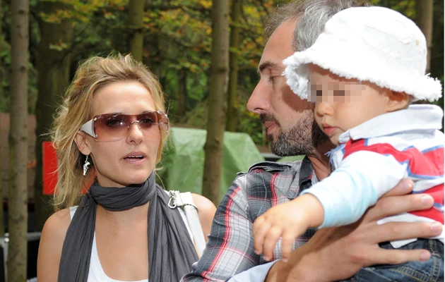 Patrycja z partnerem i synkiem kilka lat temu