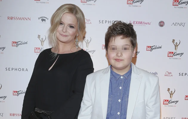 Dominika Ostałowska z synem Dominika Ostałowska z synem