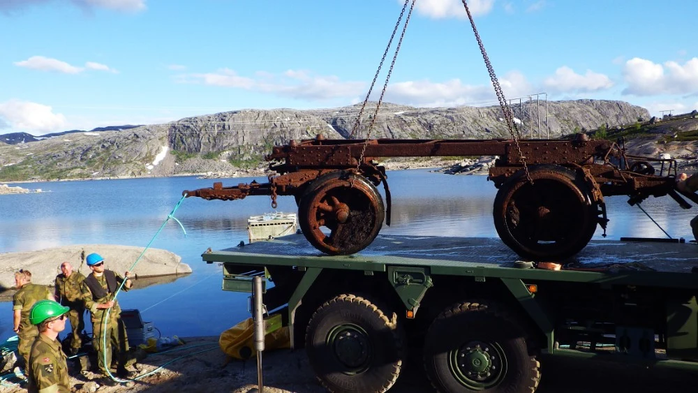 Wydobycie lawet Skoda, Norwegia fot. Ambasada RP w Norwegii