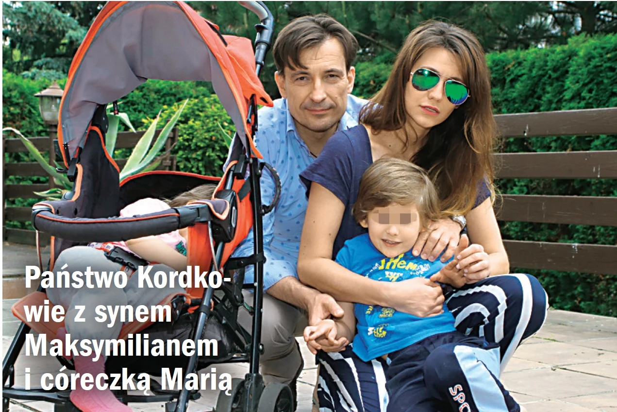 Dariusz Kordek z rodziną