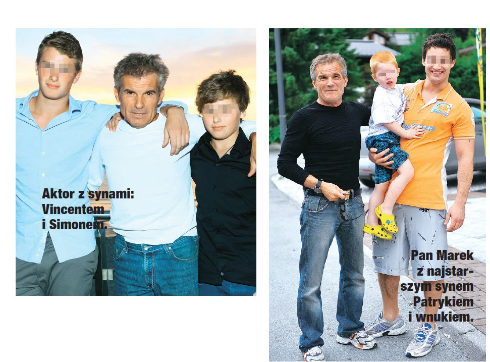 Marek z synami i wnukiem (Źródło: Świat i Ludzie)