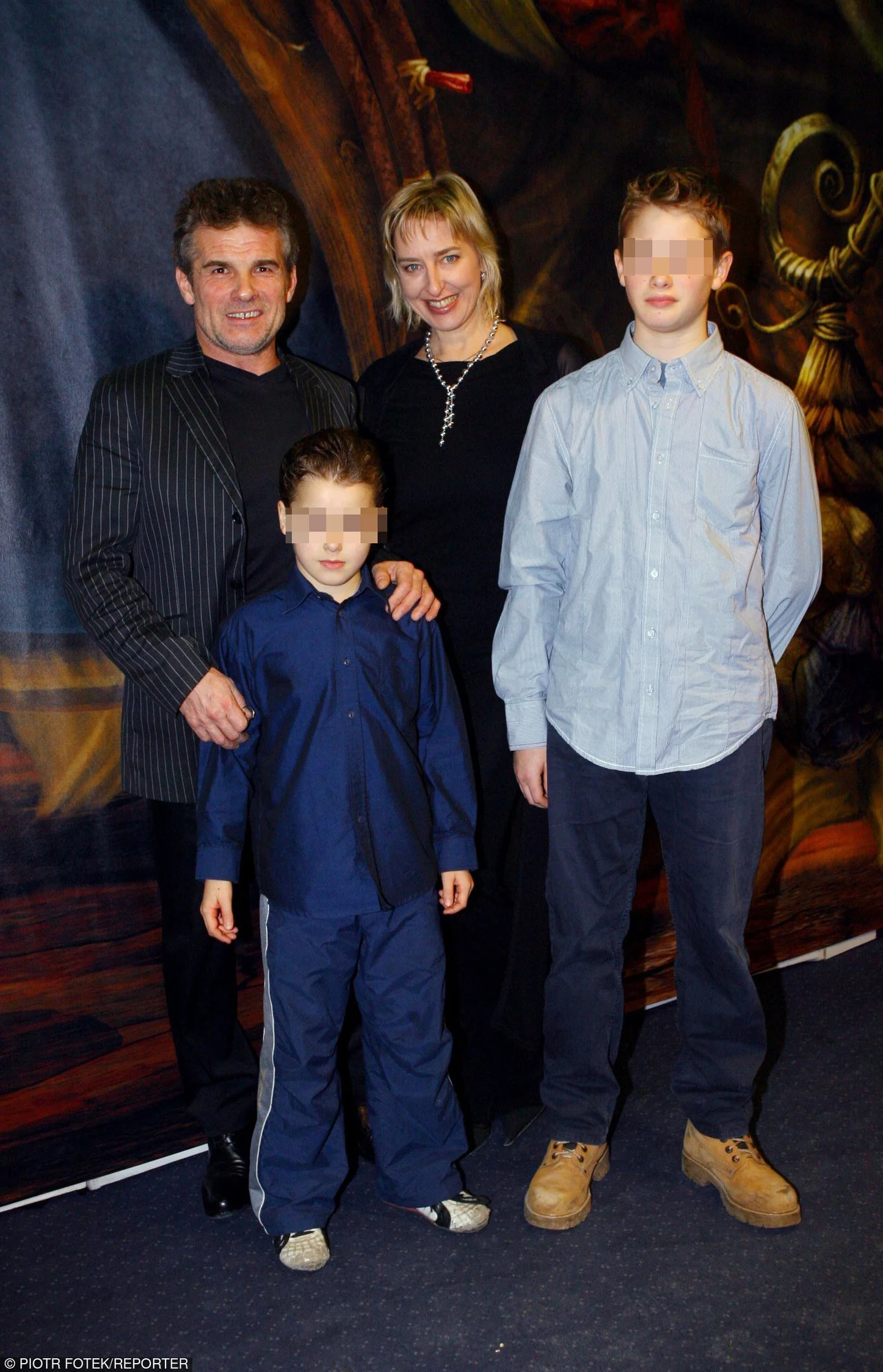 Marek z byłą partnerką i synami 