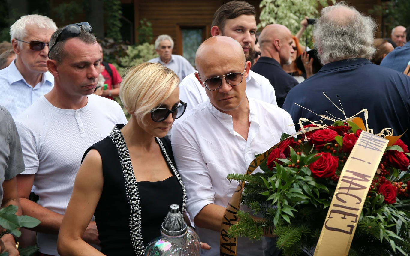 Ania Wyszkoni z menedżerem i partnerem Maciejem Durczakiem