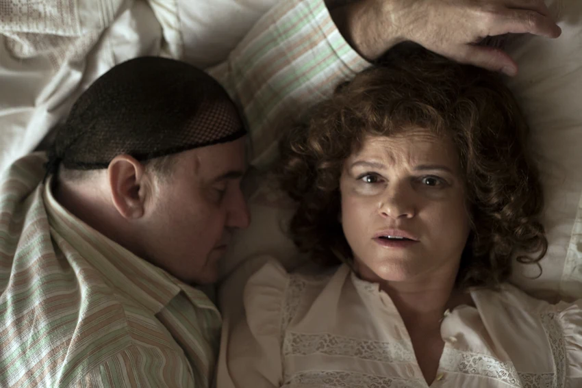 Sławomir Orzechowski i Katarzyna Figura w filmie "Panie Dulskie"