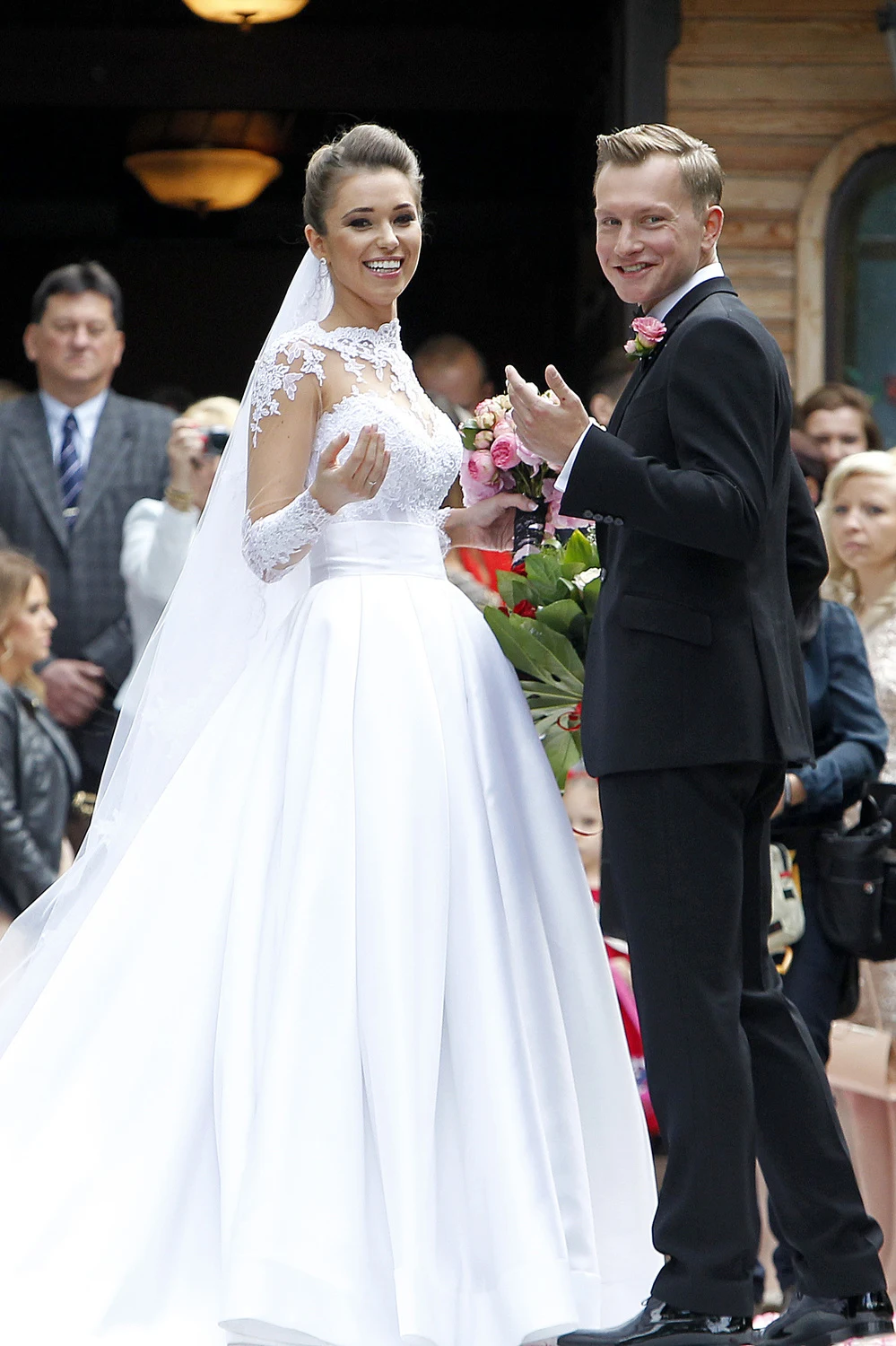 Kuba i Agnieszka w dniu ślubu 