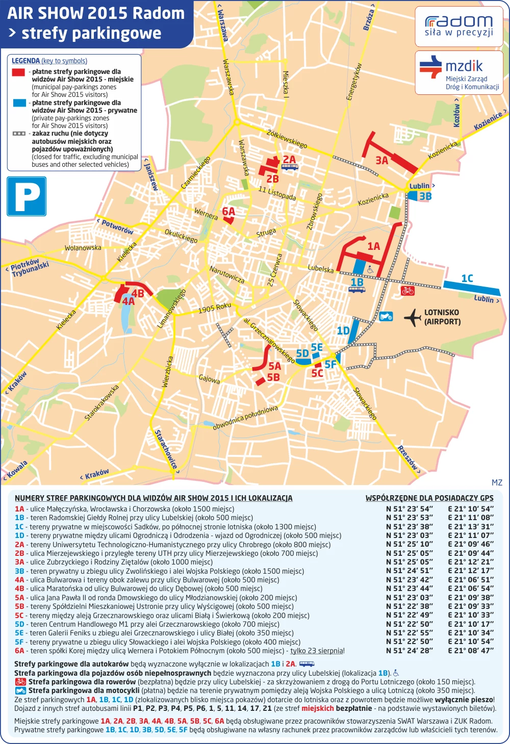 Parkingi i wyłącznie dróg z ruchu / Fot: MZDiK Radom Parkingi i wyłącznie dróg z ruchu / Fot: MZDiK Radom