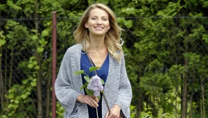 Joanna Moro na planie "Blondynki"